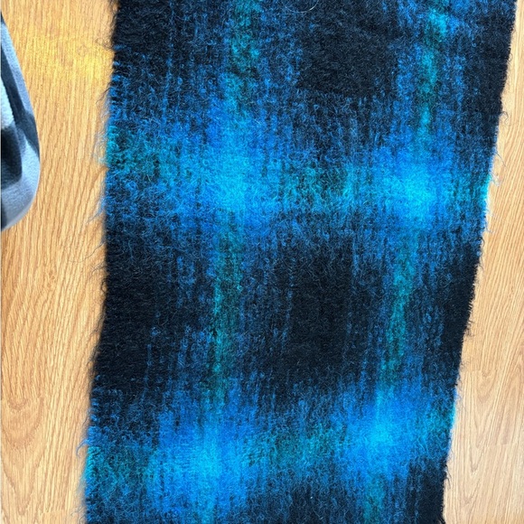 The Scotch House Blue And Black Scarf - Picture 7 of 10